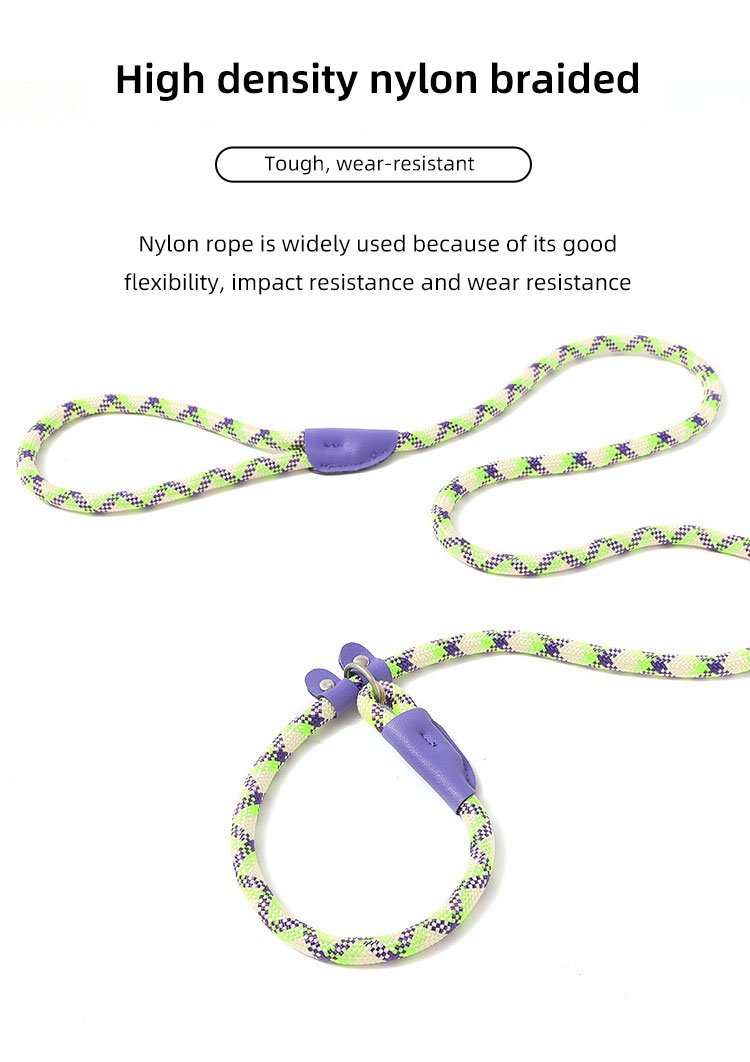 High density nylon braided Tough, wear-resistant Nylon rope is widely used because of its goodflexibility,impact resistance and wear resistance
